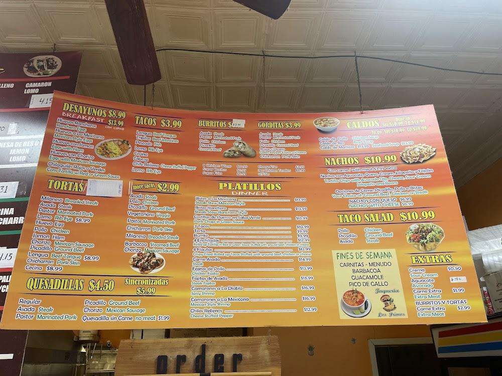 Los Primos Menu image 1